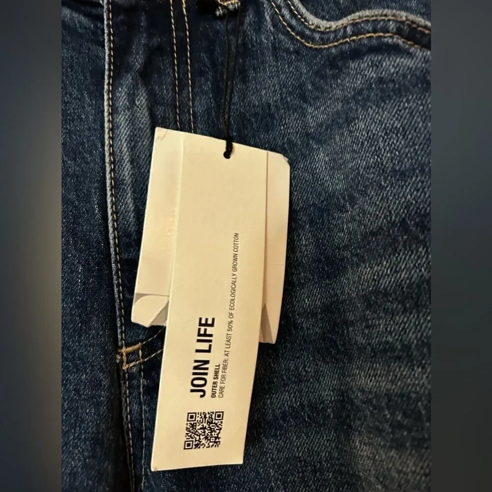 Zara high rise‎ ankle length jeans slim women’s US size 4 classic blue denim NWT